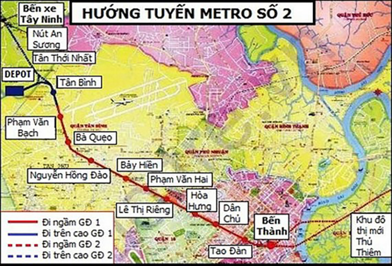 TP.HCM: Thúc tiến độ thực hiện bồi thường giải phóng mặt bằng tuyến metro số 2 Bến Thành - Tham Lương
